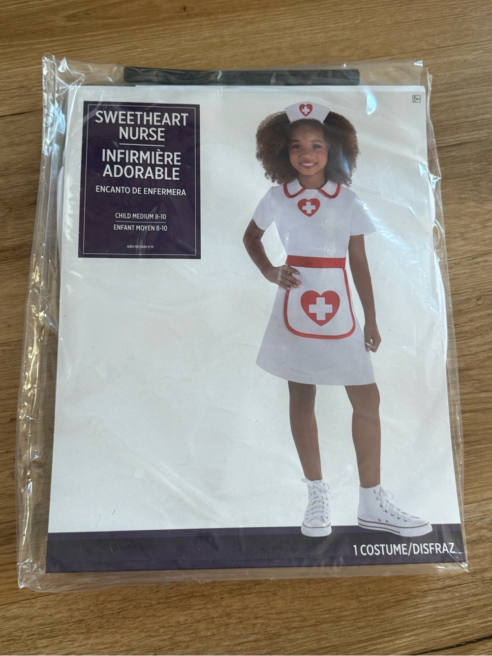 Sweetheart Nurse Kids Costume - White and Red- Size 8/10
